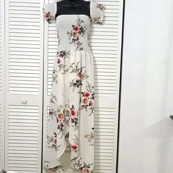 NEW XL Floral Off the Shoulder Maxi Dress - Picture 5 of 15